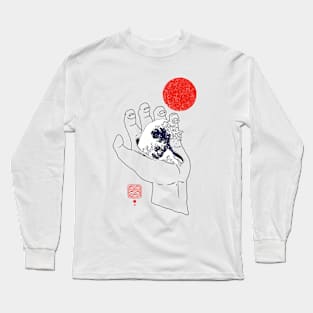 Kanagawa hand 2 Long Sleeve T-Shirt